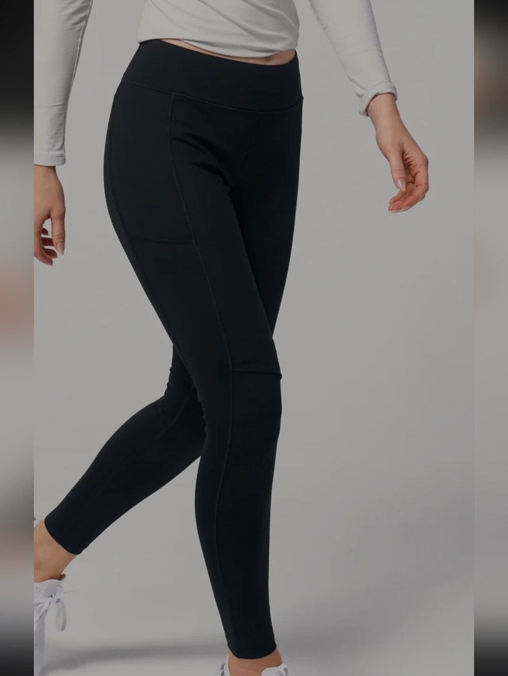 Oros Delta Tight Black Solarcore High-Rise Performance Leggings Side Pocket M.
